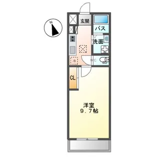 サンモールウエストⅡ【1階】の間取り