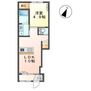 サウザントライト アパートA【101号室】の間取り