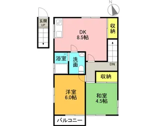 スカイハイツ【201号室】の間取り