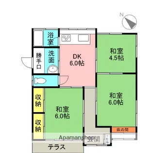 茨城県古河市北町【一戸建】の間取り