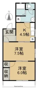 あさひビル3号棟【301号室】の間取り