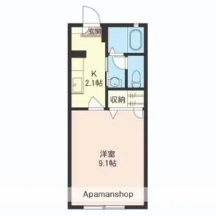 オレンジヒルズD【1階】の間取り