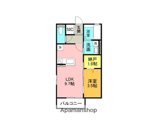 SAKURA・ヒルズⅡ【1階】の間取り