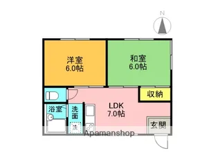クレストハイツ【2階】の間取り