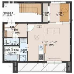 一水館【101号室】の間取り