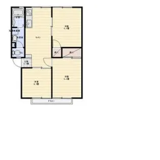 カヨウドウハイツ Ⅱ【1階】の間取り