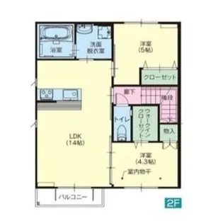 サンパティーク【203号室】の間取り