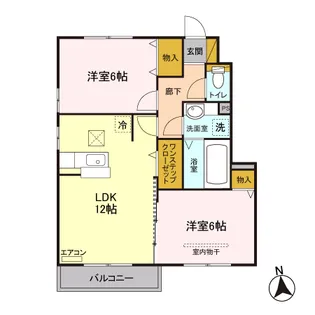 メゾン・ド・ルミナス A【1階】の間取り
