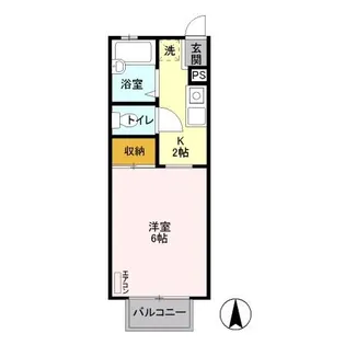 コーポ幸町【1階】の間取り