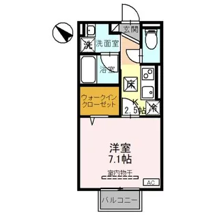 メゾン ラ・ボーテ【1階】の間取り