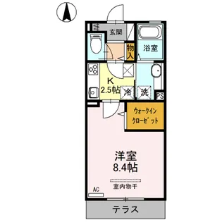 スタシオン エスト【1階】の間取り