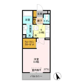 ラフィーネHASE【1階】の間取り