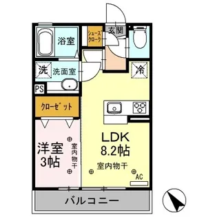 メゾン ボヌール A【2階】の間取り