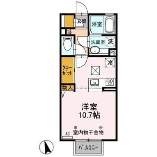 アポロン【1階】の間取り