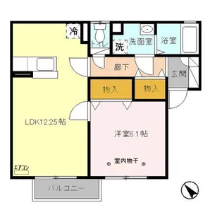 サンファースト B【2階】の間取り