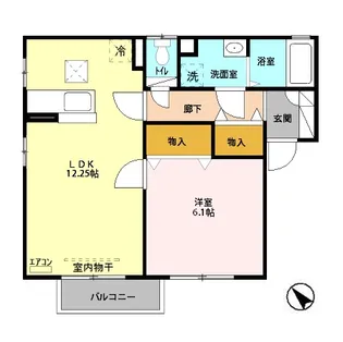 サンファースト B【1階】の間取り