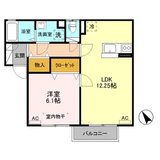 サンファースト B【2階】の間取り