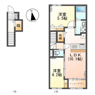 エトワール タケ【2階】の間取り