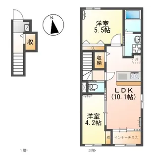 エトワール タケ【2階】の間取り