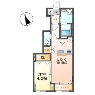 エトワール タケ【1階】の間取り