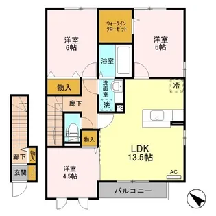 コフレ・ドール C【2階】の間取り