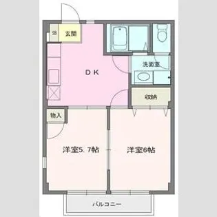 シャンガッセ【2階】の間取り