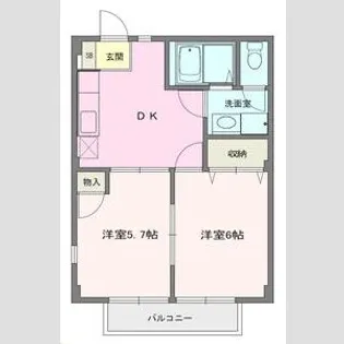 シャンガッセ【2階】の間取り