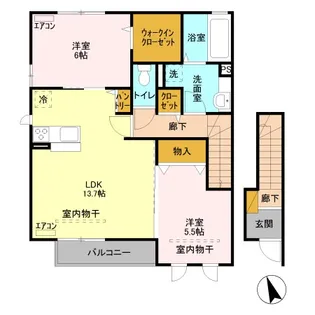 シュエット II【2階】の間取り