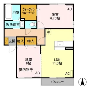 リビングタウン古河南 D【2階】の間取り
