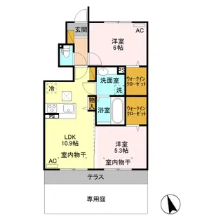 フロレスタ【1階】の間取り