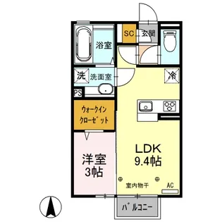 ポローニア【205号室】の間取り