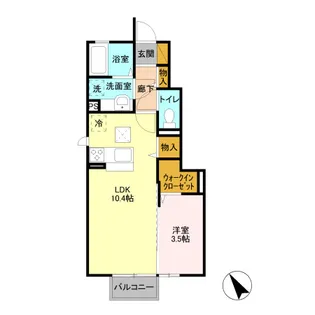 リドレーノア【1階】の間取り