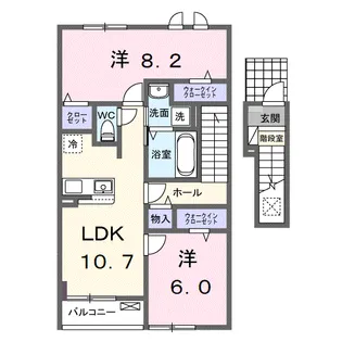 大山ニューライズ Ⅰ【2階】の間取り
