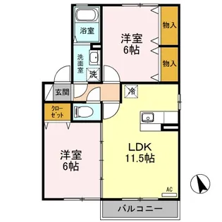 イルソーレ【2階】の間取り