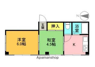 2Kの間取り画像