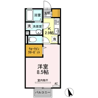 クラレス A【2階】の間取り