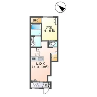 ラルーナB【1階】の間取り