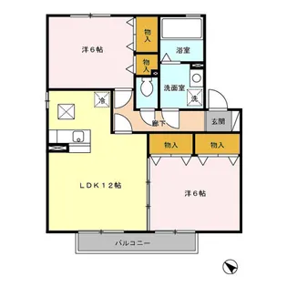 ロイヤル A【1階】の間取り