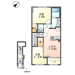 (仮)間々田アパート【2階】の間取り