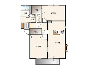 メゾンド・アランフェスB棟【1階】の間取り