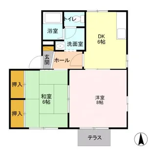 サンハイツS A【1階】の間取り