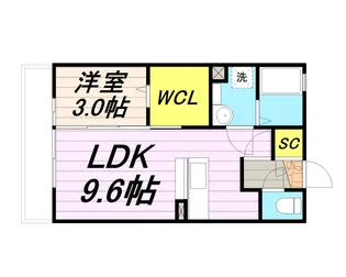 メゾン ド クレール【1階】の間取り