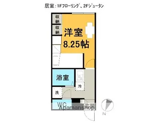 パレス銀河【1階】の間取り