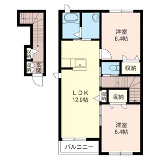 フォーシーズンⅣ【205号室】の間取り