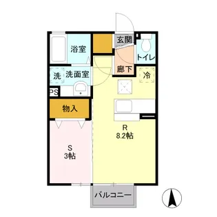 サン・ボナール【201号室】の間取り