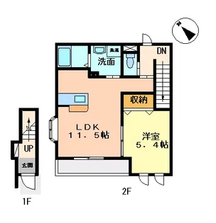 クリーン光【2階】の間取り