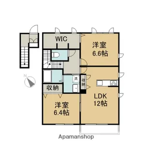 レガシー【203号室】の間取り