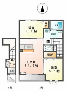 ル・リオン【2階】の間取り