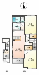 ル・ベリエ【2階】の間取り