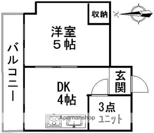 キャッスル古河【5f号室】の間取り